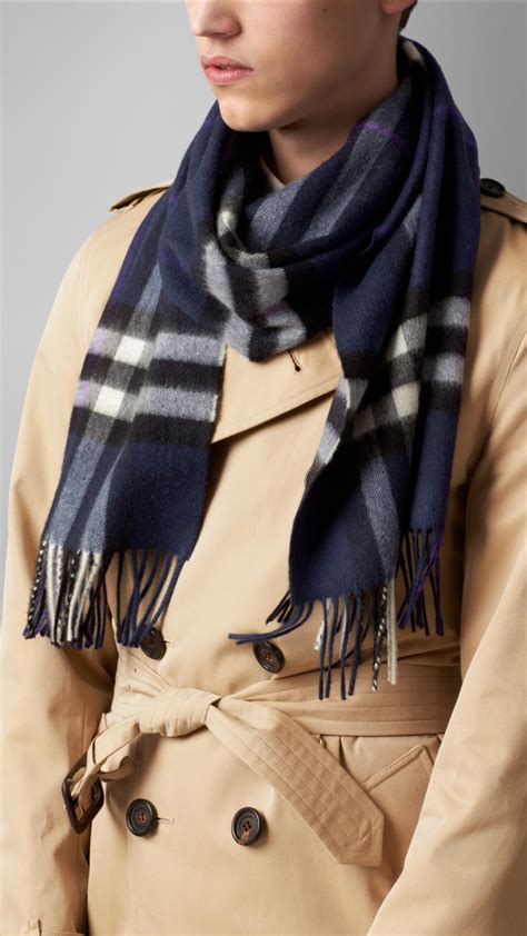 echarpe burberry bleu|Burberry scarf wool cashmere.